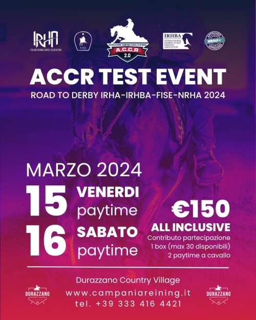 ACCR Test Event: road to Derby 2024!