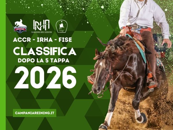 Classifica dopo il 5 show ACCR-IRHA-FISE 2026